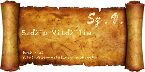Szép Vitália névjegykártya